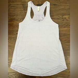 Lululemon Athletica Lavender Light Purple Racerback Tank With Back Slit Accent 4